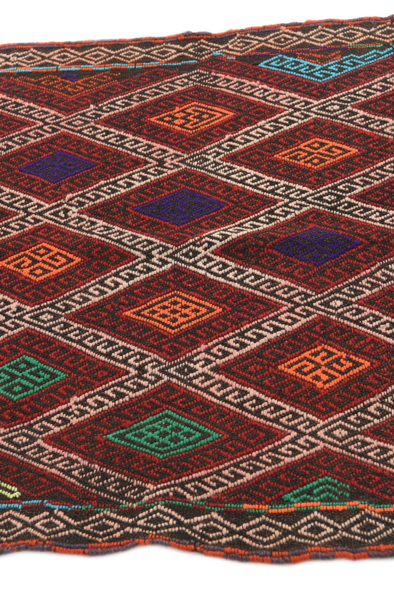 2' 5 x 8' 6 Hand Knotted Kilim Fars Persian Wool Runner Rug