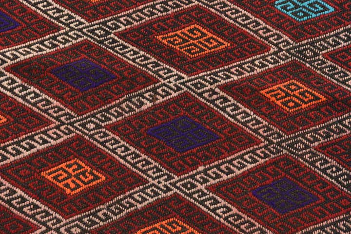 2' 5 x 8' 6 Hand Knotted Kilim Fars Persian Wool Runner Rug