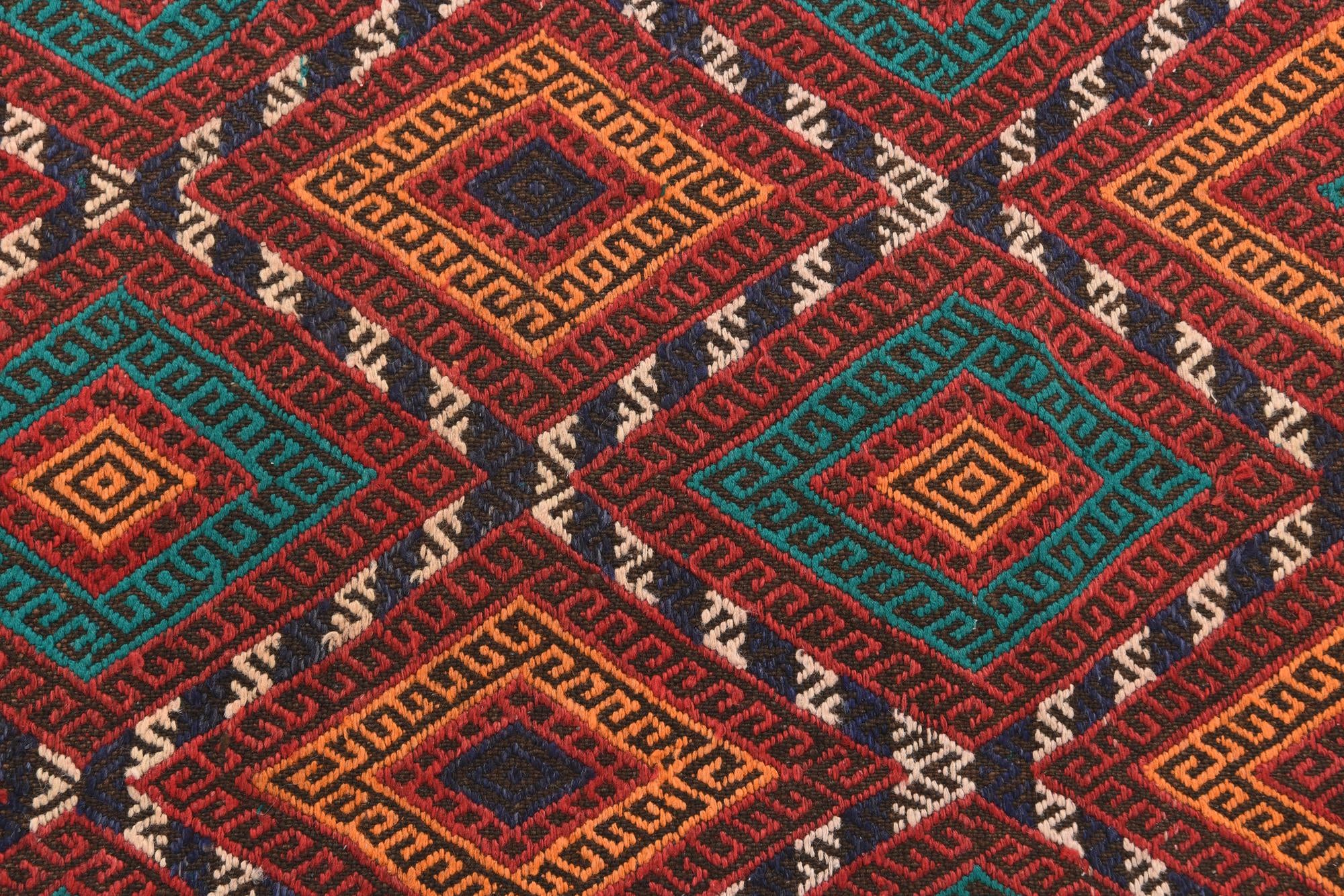 2' 5 x 10' 1 Hand Knotted Kilim Fars Persian Wool Runner Rug