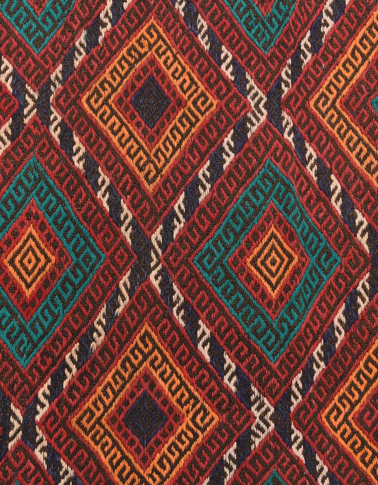 Detail image of 2' 5 x 10' 1  Hand Knotted Kilim Fars Persian Wool Runner Rug