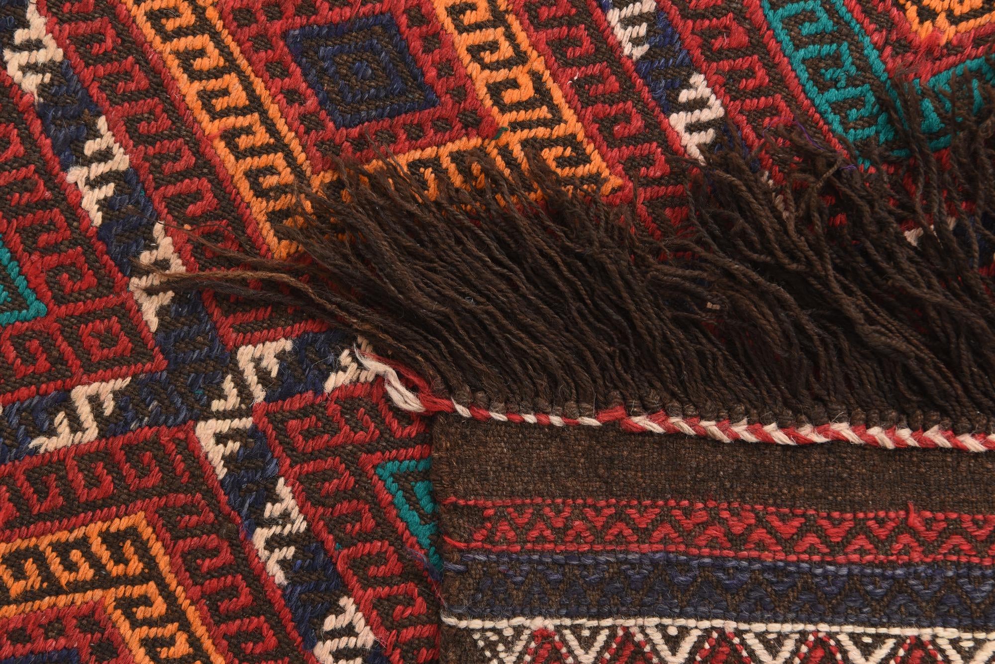 2' 5 x 10' 1 Hand Knotted Kilim Fars Persian Wool Runner Rug