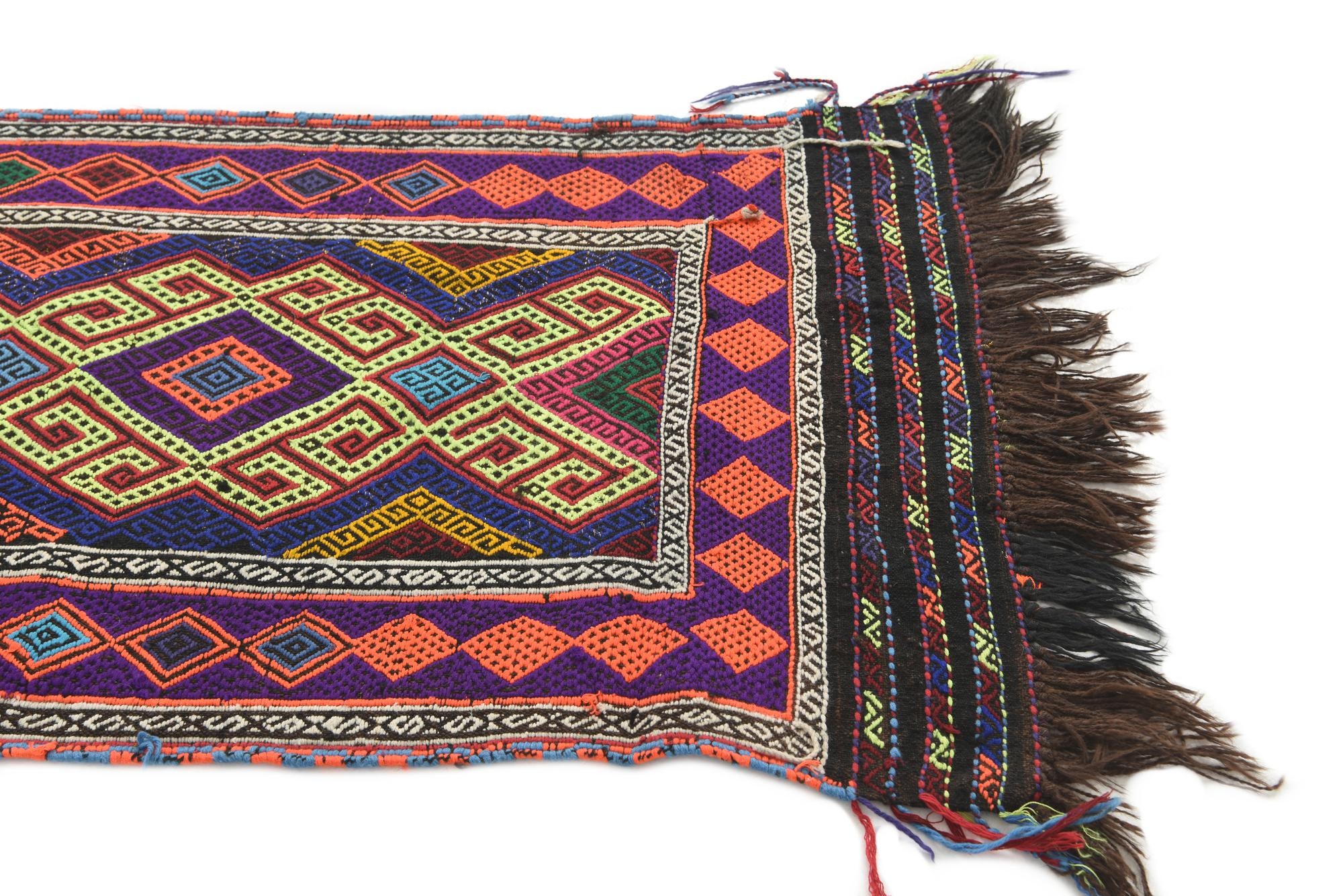 2' 3 x 8' 9 Hand Knotted Kilim Fars Persian Wool Runner Rug