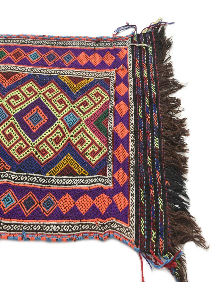 Detail image of 2' 3 x 8' 9  Hand Knotted Kilim Fars Persian Wool Runner Rug