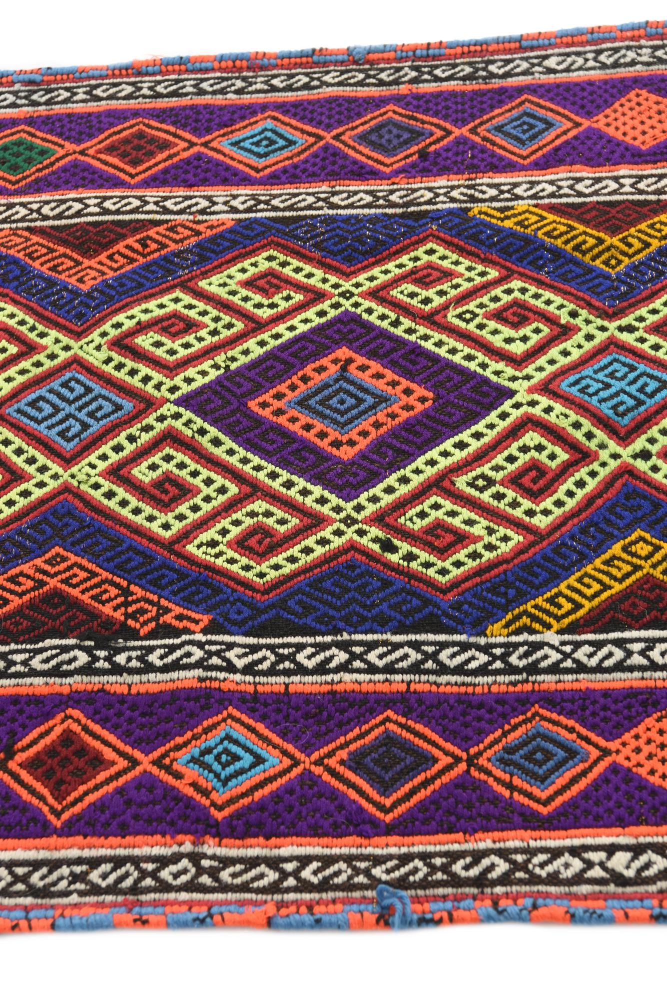 2' 3 x 8' 9 Hand Knotted Kilim Fars Persian Wool Runner Rug