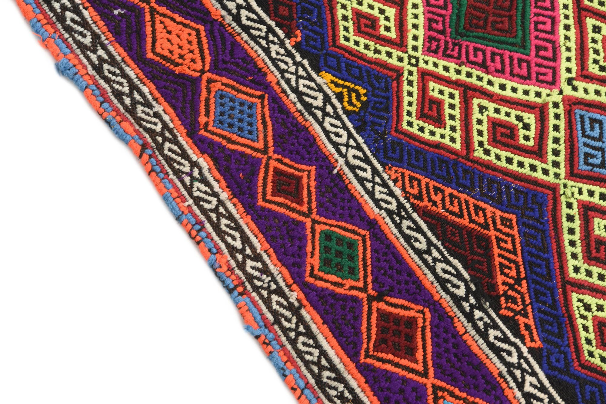 2' 3 x 8' 9 Hand Knotted Kilim Fars Persian Wool Runner Rug