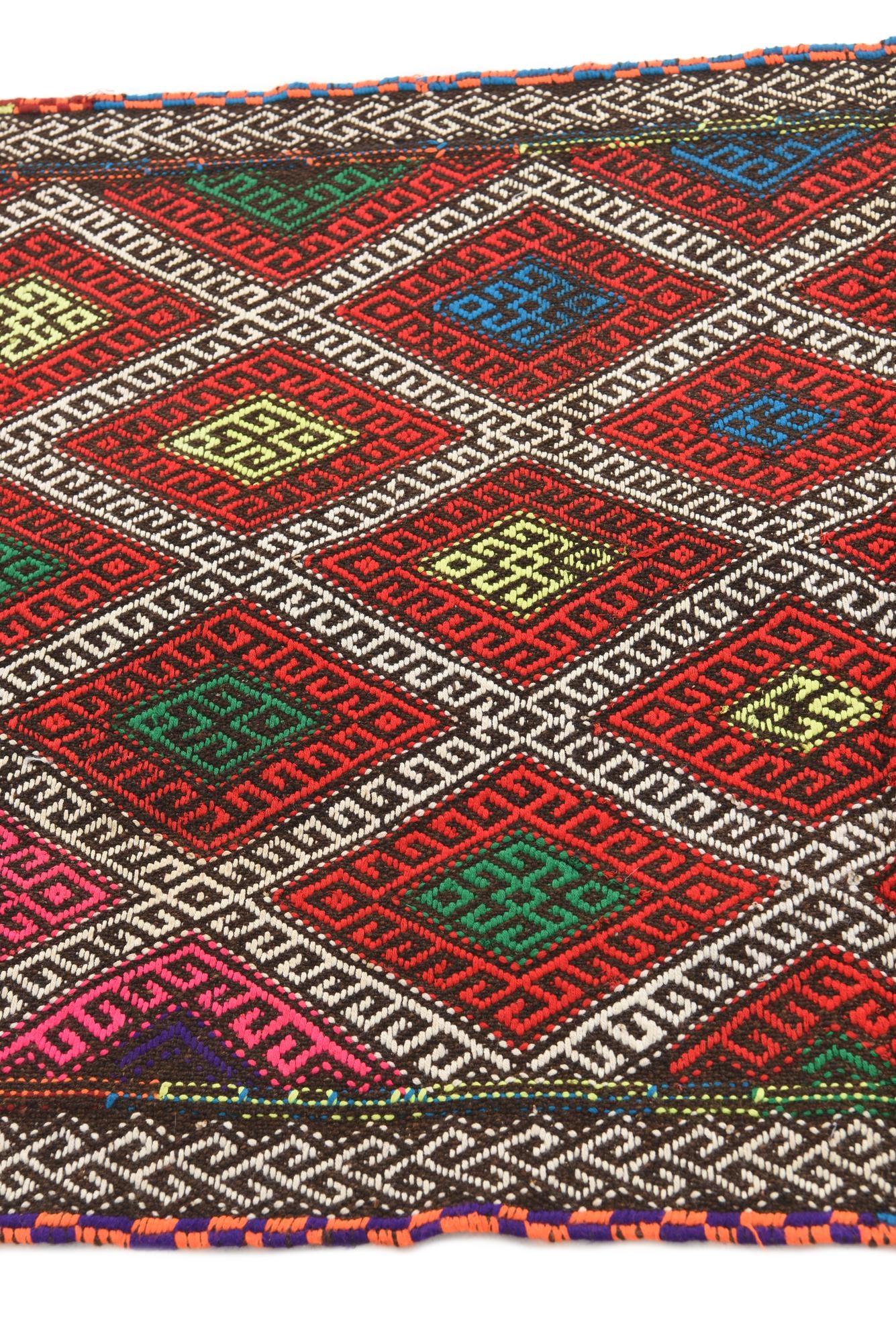 2' 6 x 9' 6 Hand Knotted Kilim Fars Persian Wool Runner Rug