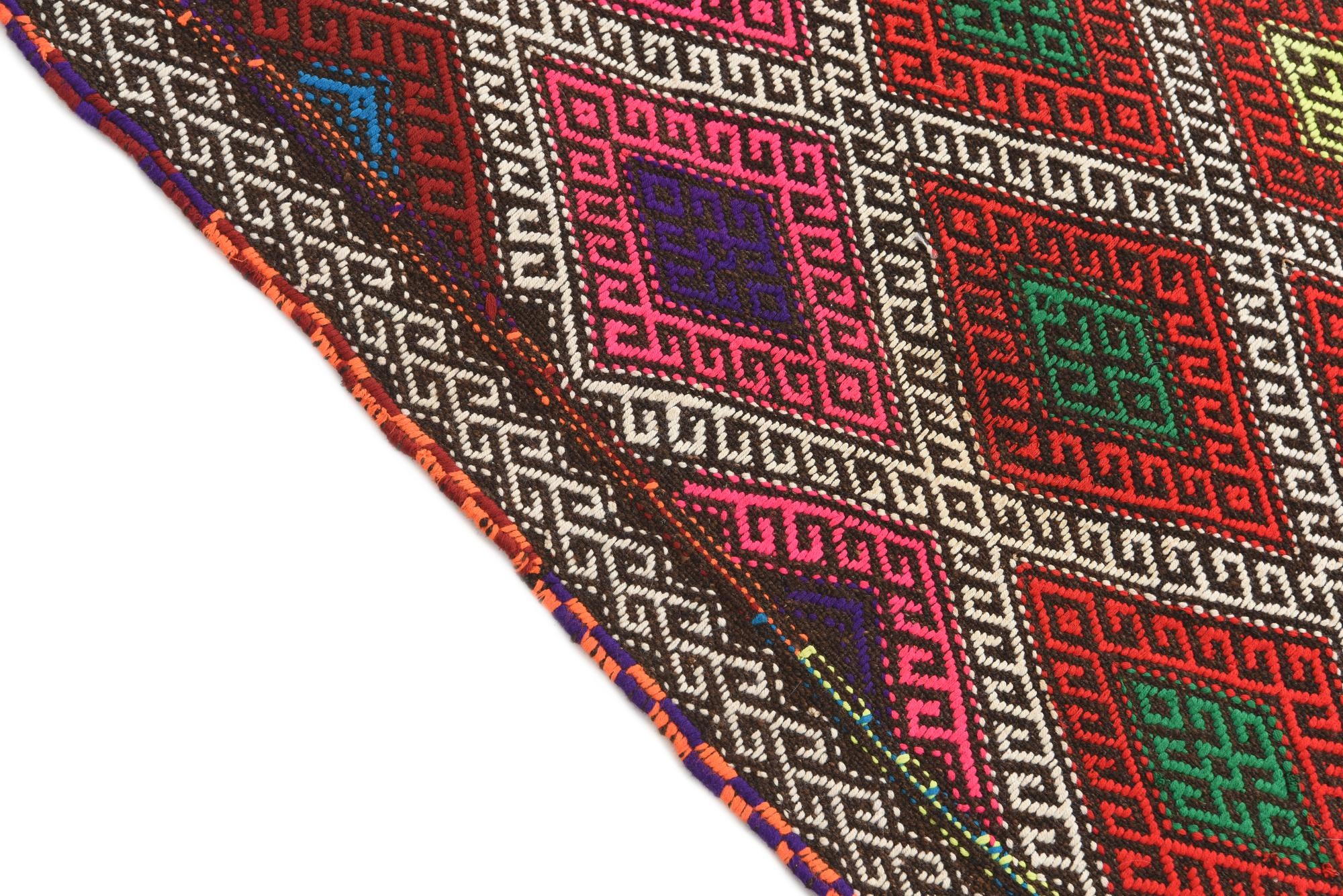 2' 6 x 9' 6 Hand Knotted Kilim Fars Persian Wool Runner Rug