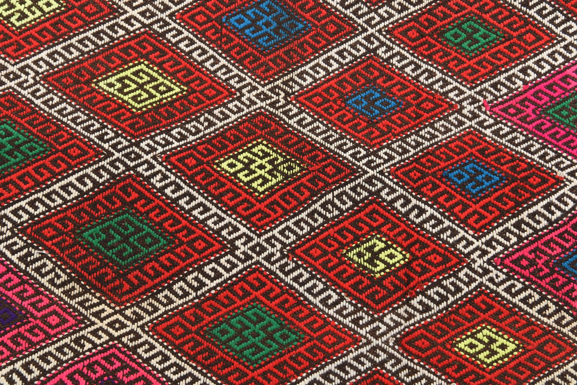 2' 6 x 9' 6 Hand Knotted Kilim Fars Persian Wool Runner Rug
