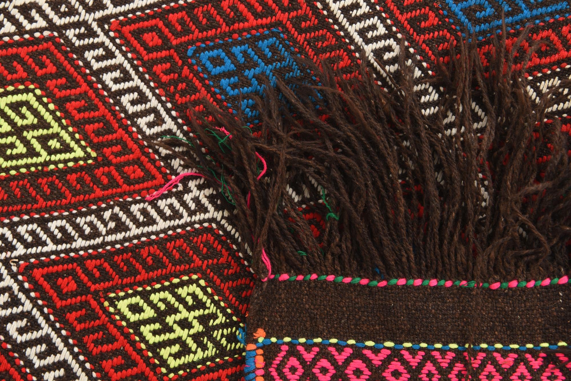 2' 6 x 9' 6 Hand Knotted Kilim Fars Persian Wool Runner Rug