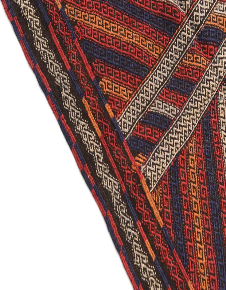 Detail image of 2' 7 x 10' 6  Hand Knotted Kilim Fars Persian Wool Runner Rug