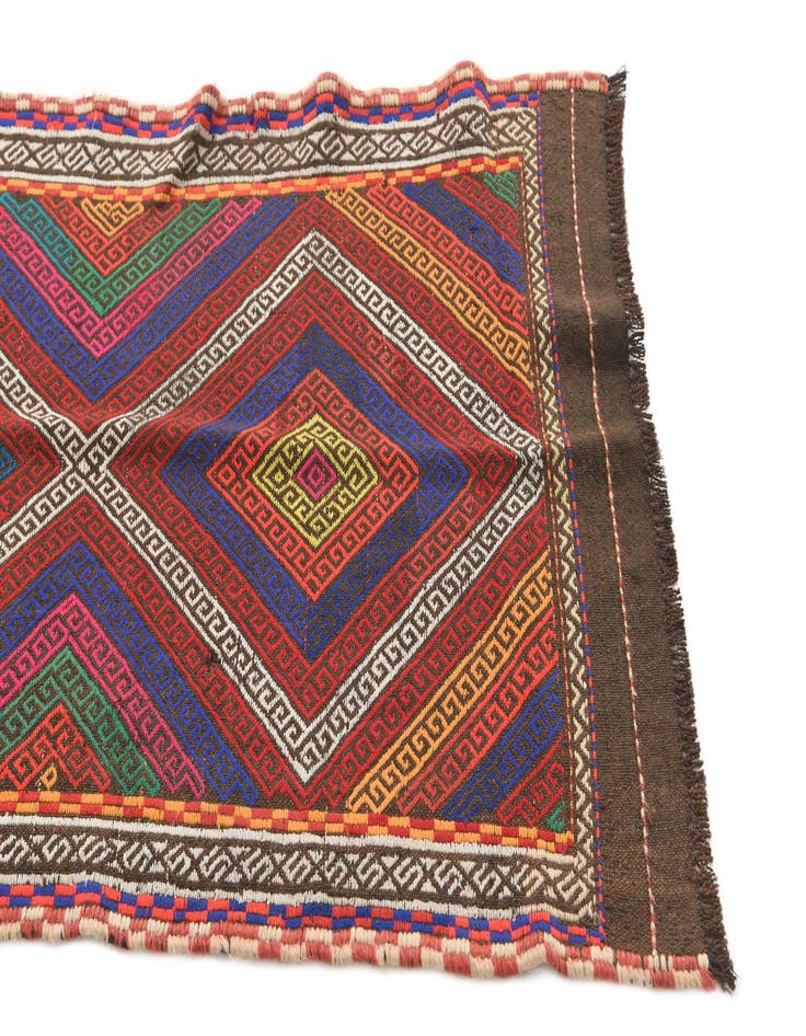 Detail image of 2' 3 x 8' 5  Hand Knotted Kilim Fars Persian Wool Runner Rug