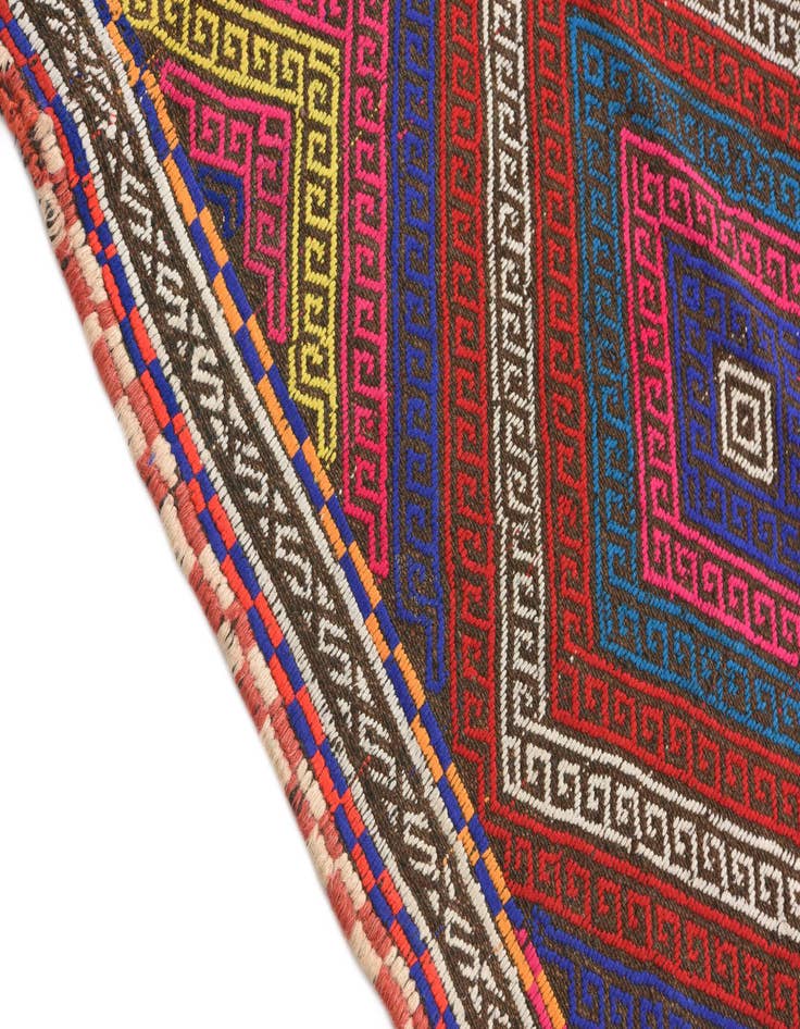 Detail image of 2' 3 x 8' 5  Hand Knotted Kilim Fars Persian Wool Runner Rug