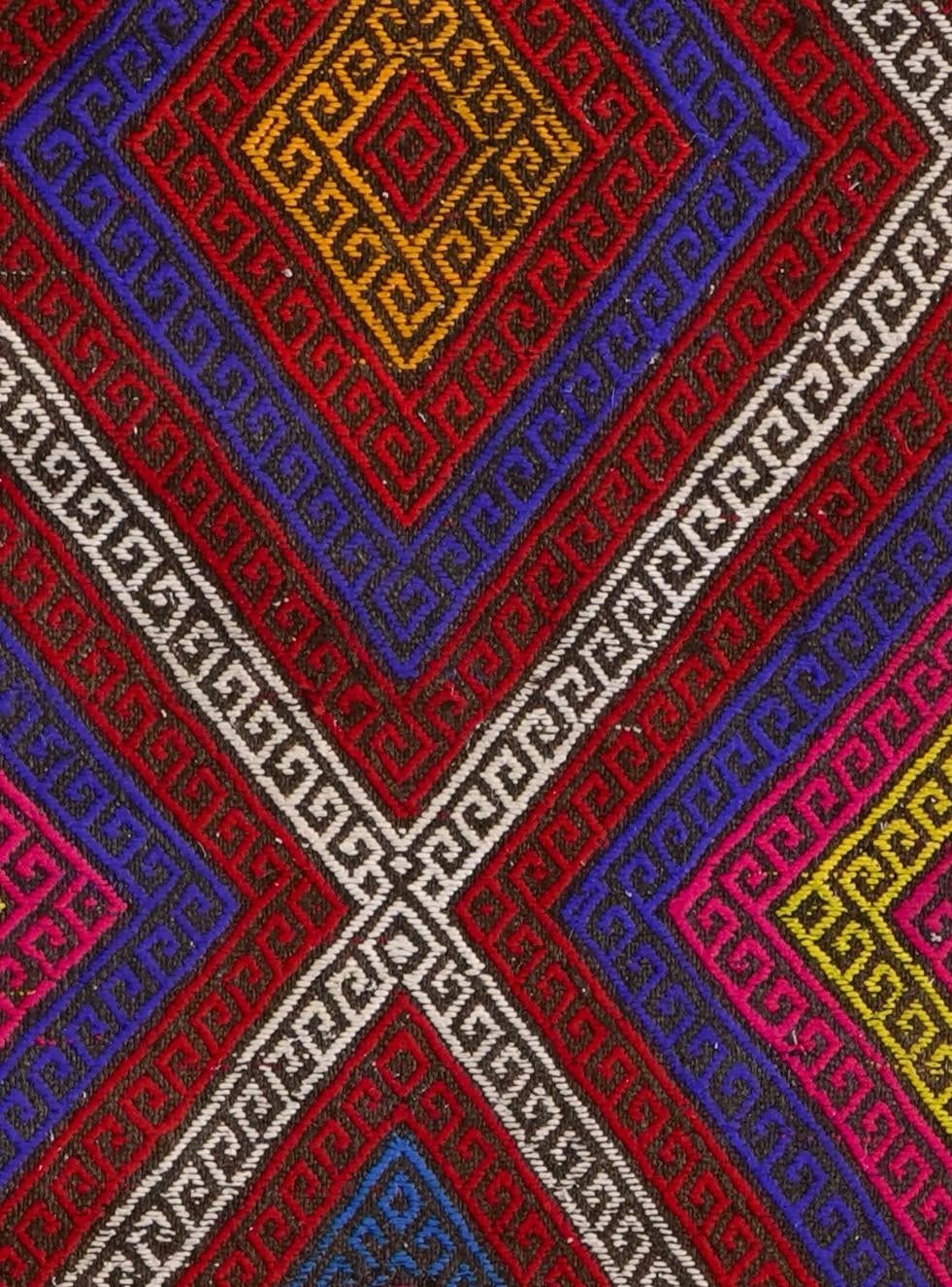 2' 3 x 8' 5 Hand Knotted Kilim Fars Persian Wool Runner Rug
