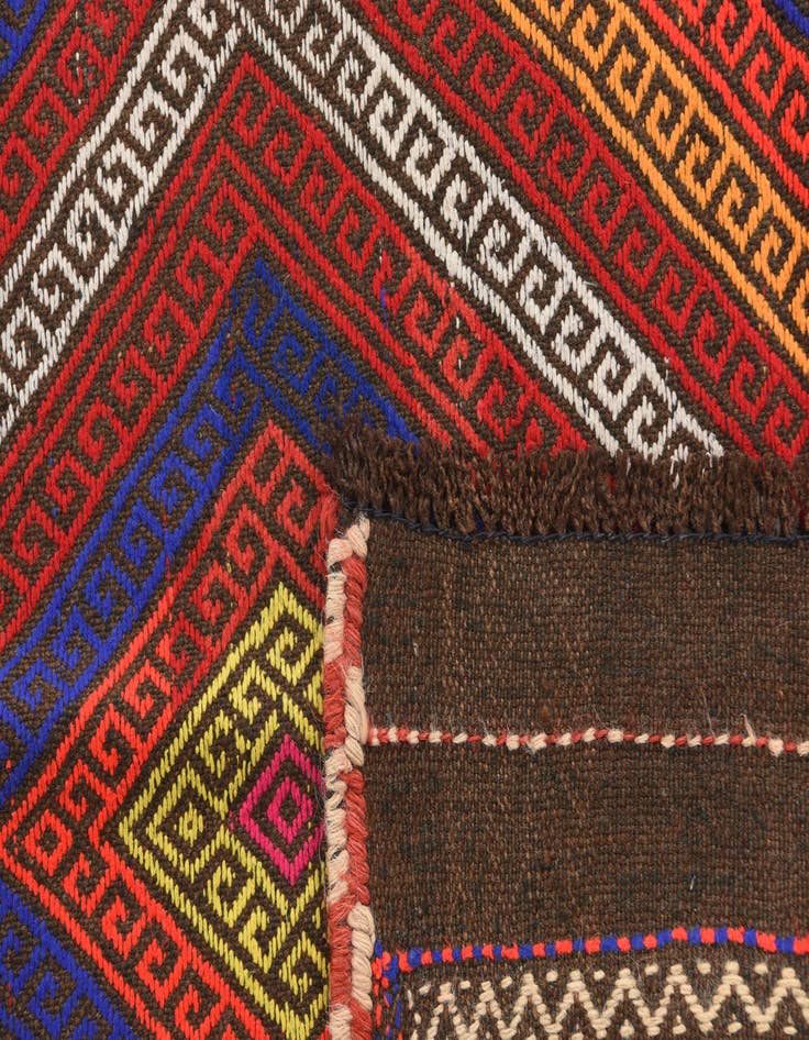 Detail image of 2' 3 x 8' 5  Hand Knotted Kilim Fars Persian Wool Runner Rug