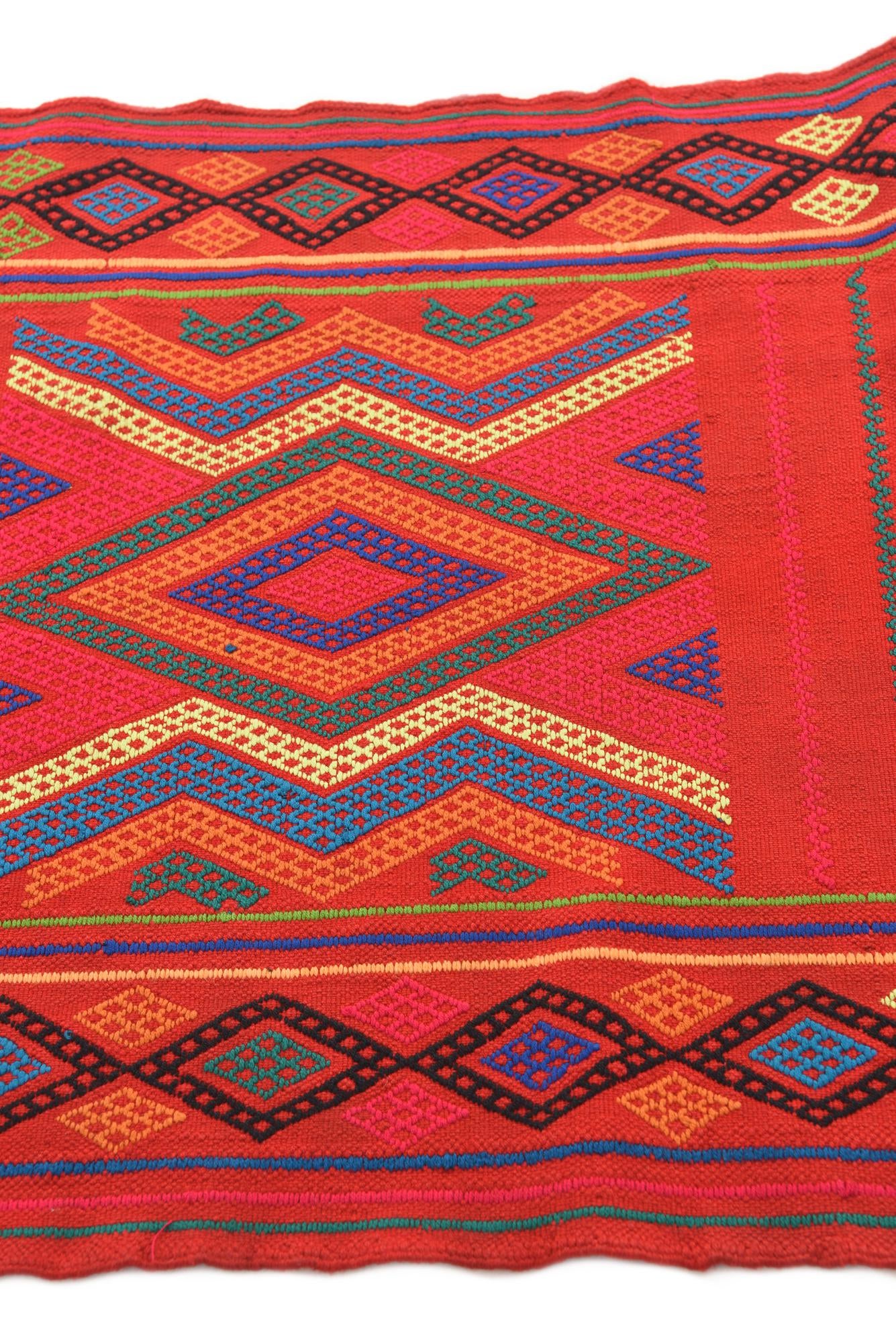 2' 9 x 8' 3 Hand Knotted Kilim Fars Persian Wool Runner Rug