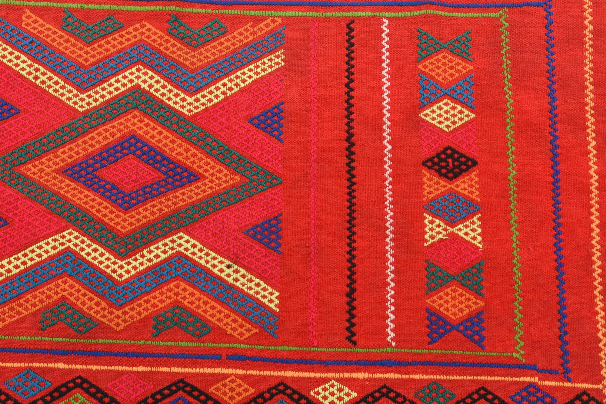 2' 9 x 8' 3 Hand Knotted Kilim Fars Persian Wool Runner Rug