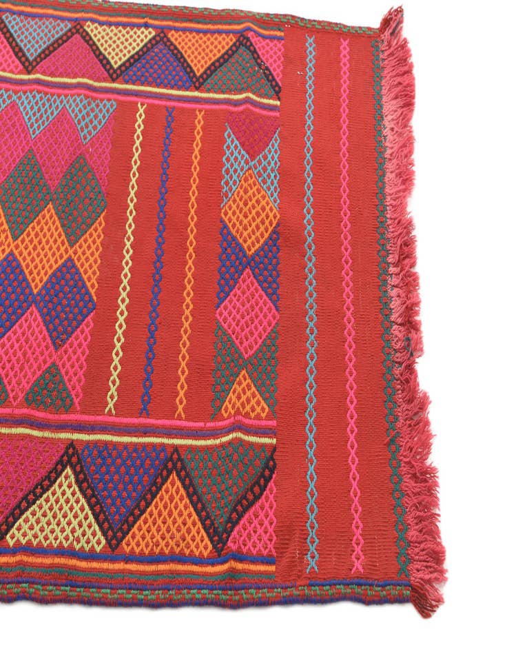 Detail image of 2' 6 x 9' 3  Hand Knotted Kilim Fars Persian Wool Runner Rug