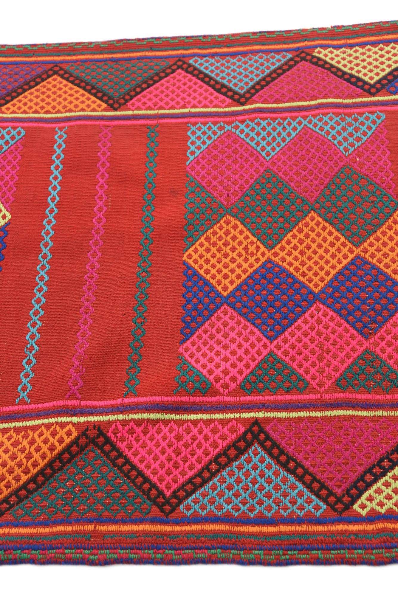 2' 6 x 9' 3 Hand Knotted Kilim Fars Persian Wool Runner Rug