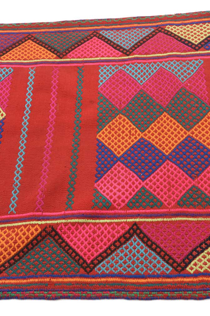2' 6 x 9' 3 Hand Knotted Kilim Fars Persian Wool Runner Rug
