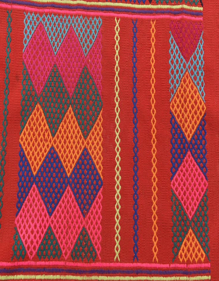 Detail image of 2' 6 x 9' 3  Hand Knotted Kilim Fars Persian Wool Runner Rug