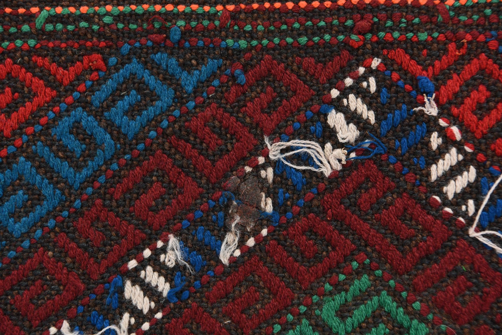 2' 3 x 7' 6 Hand Knotted Kilim Fars Persian Wool Runner Rug