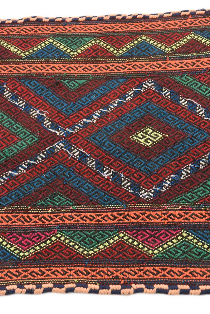 2' 3 x 7' 6 Hand Knotted Kilim Fars Persian Wool Runner Rug