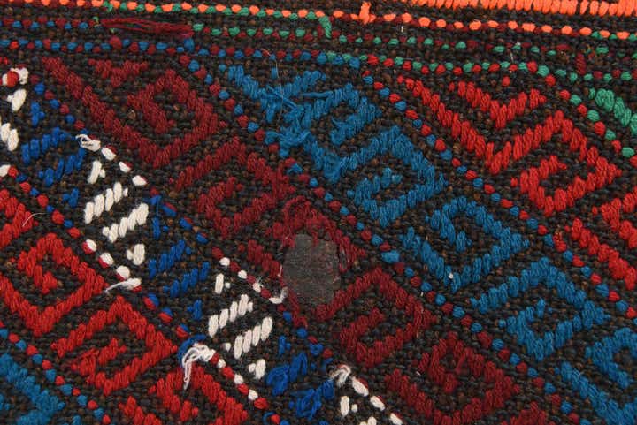 2' 3 x 7' 6 Hand Knotted Kilim Fars Persian Wool Runner Rug