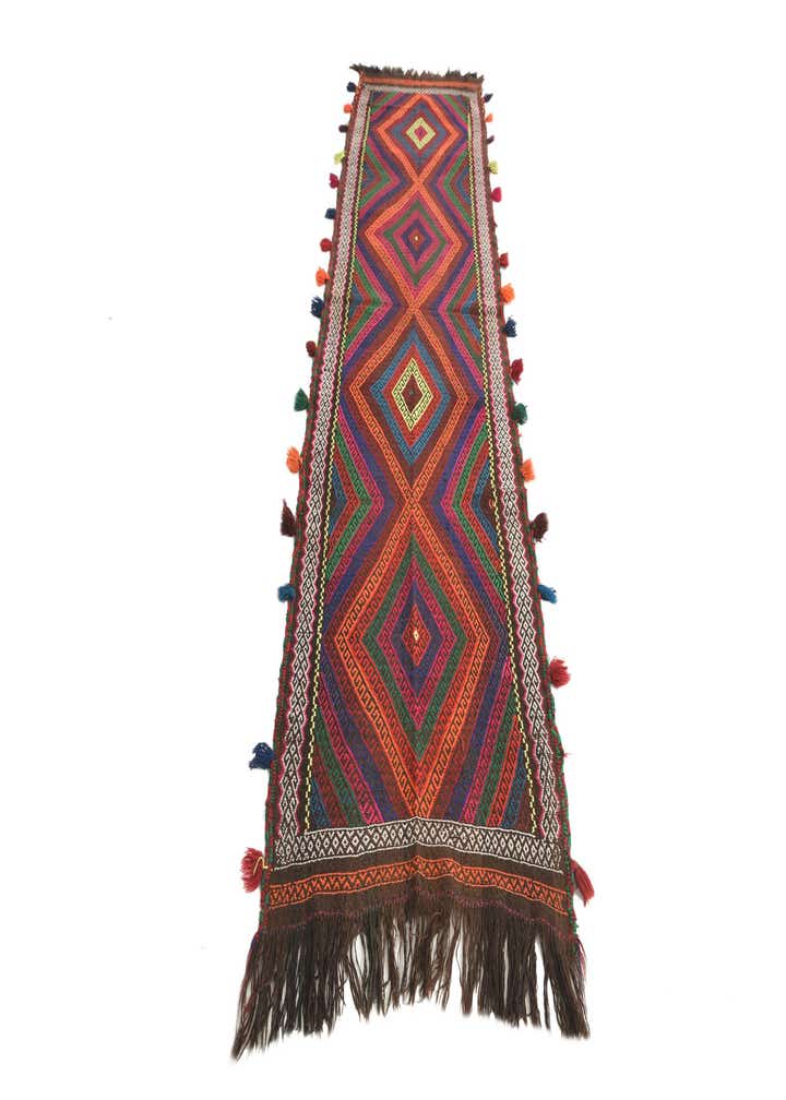 2' 5 x 9' 1 Hand Knotted Kilim Fars Persian Wool Runner Rug