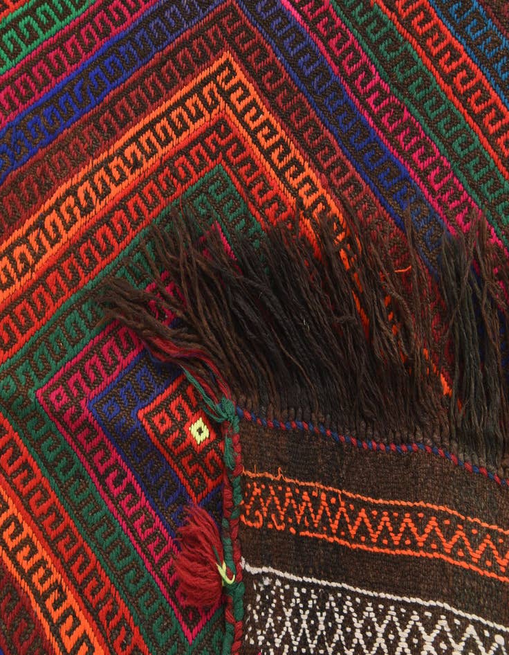 Detail image of 2' 5 x 9' 1  Hand Knotted Kilim Fars Persian Wool Runner Rug