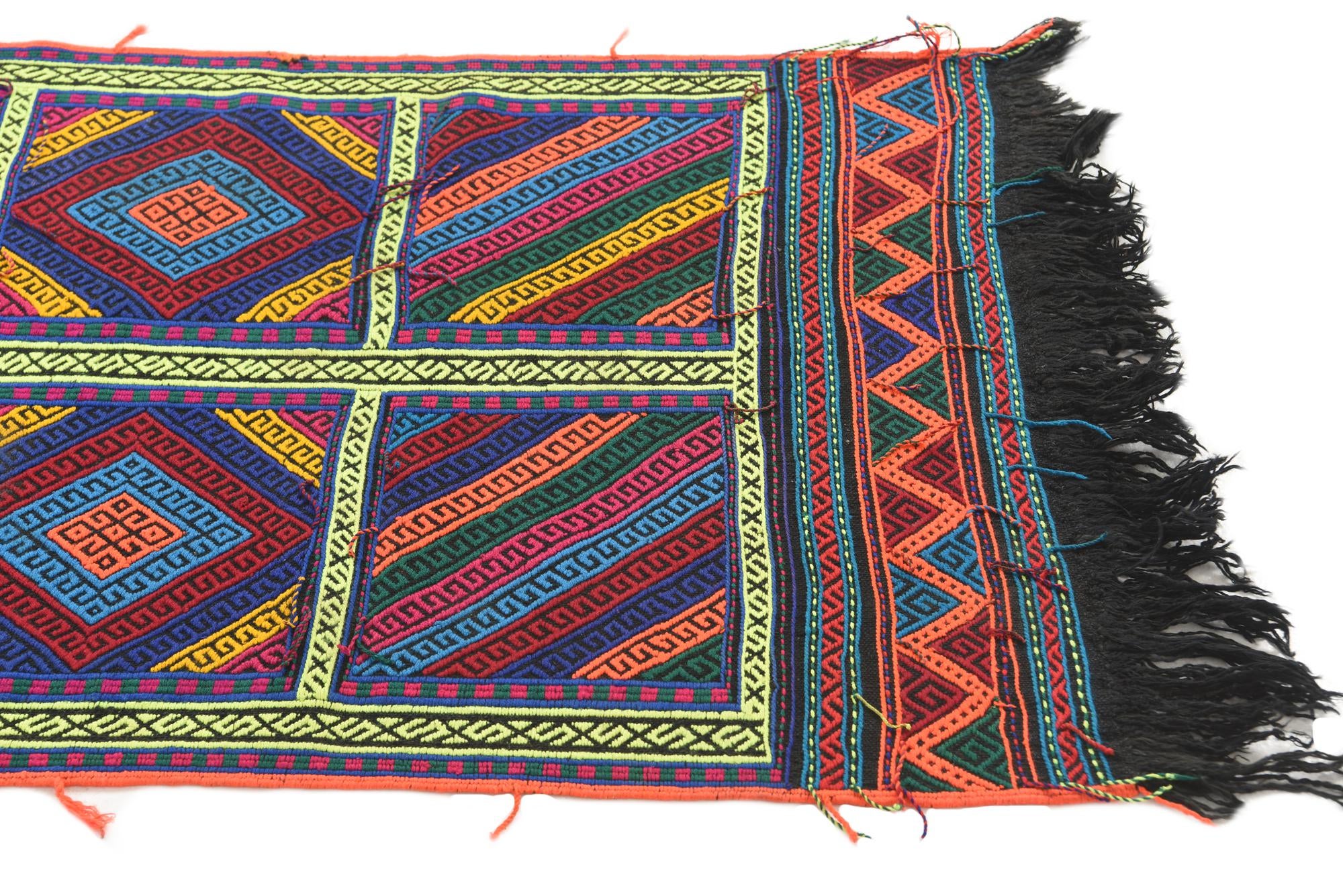 2' 2 x 7' Hand Knotted Kilim Fars Persian Wool Runner Rug
