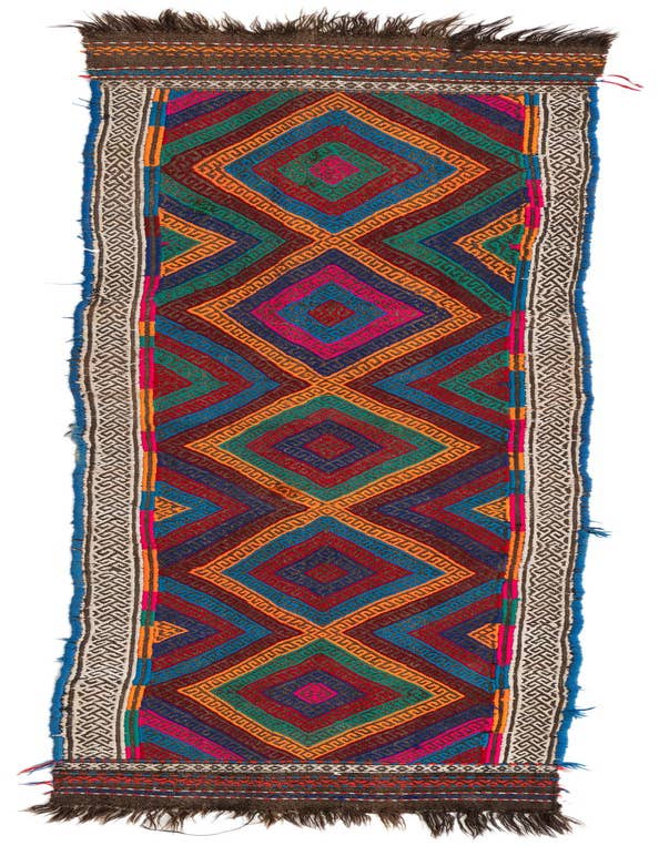 Detail image of 2' 1 x 8' 3 Hand Knotted Kilim Fars Persian Wool Runner Rug