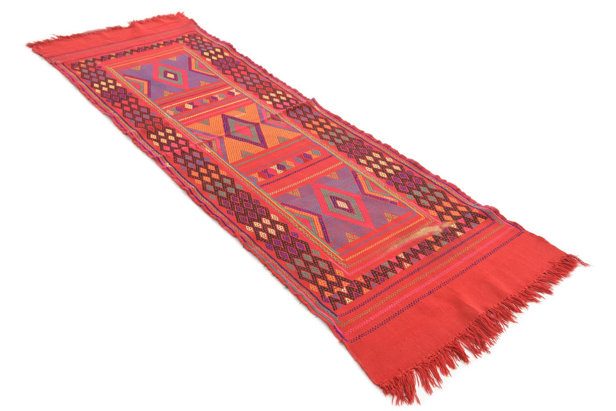 2' 6 x 8' Hand Knotted Kilim Fars Persian Wool Runner Rug