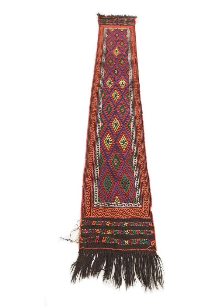 2' x 7' 9 Hand Knotted Kilim Fars Persian Wool Runner Rug