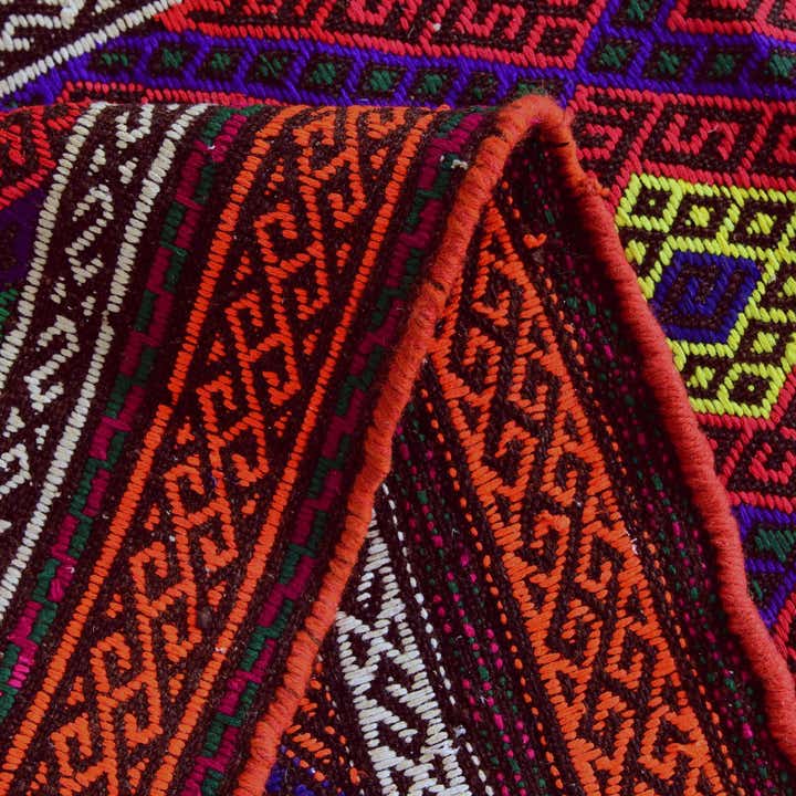 2' x 7' 9 Hand Knotted Kilim Fars Persian Wool Runner Rug