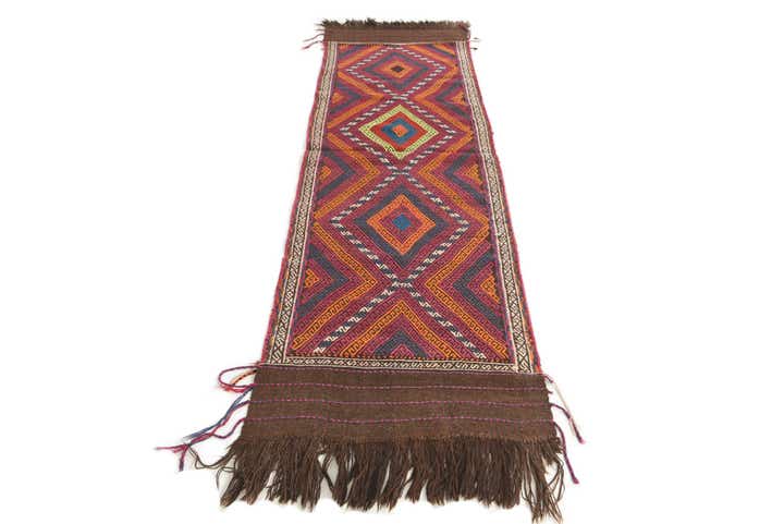2' 3 x 7' 8 Hand Knotted Kilim Fars Persian Wool Runner Rug