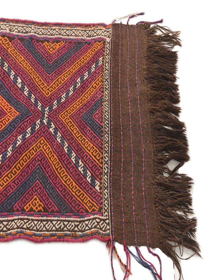 Detail image of 2' 3 x 7' 8  Hand Knotted Kilim Fars Persian Wool Runner Rug