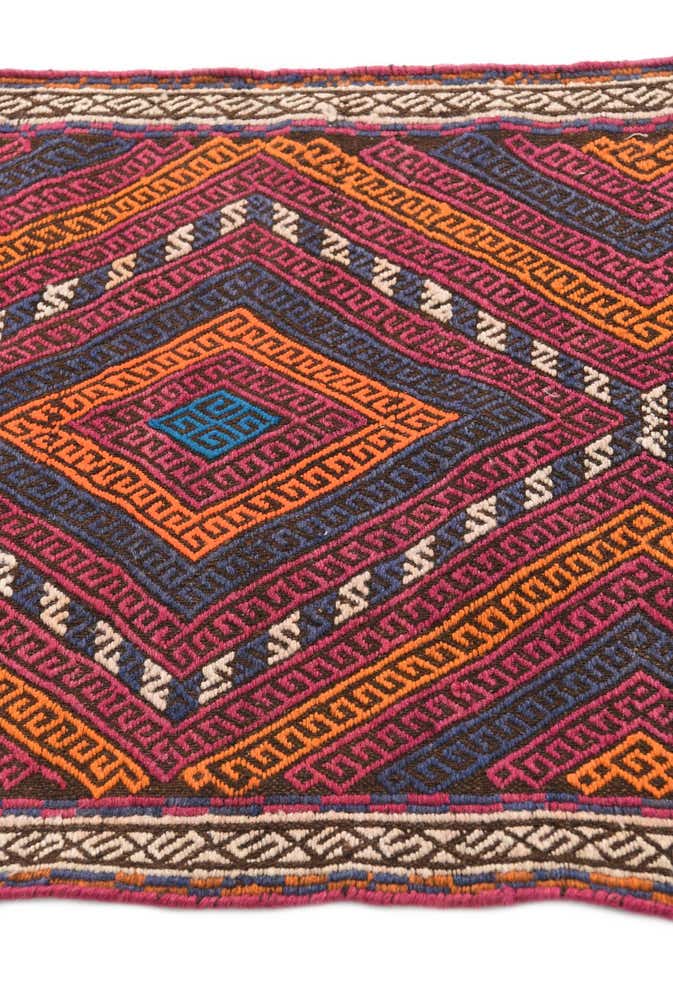 2' 3 x 7' 8 Hand Knotted Kilim Fars Persian Wool Runner Rug