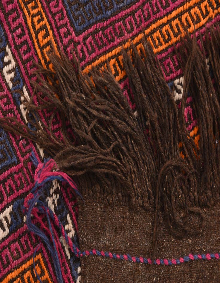 Detail image of 2' 3 x 7' 8  Hand Knotted Kilim Fars Persian Wool Runner Rug