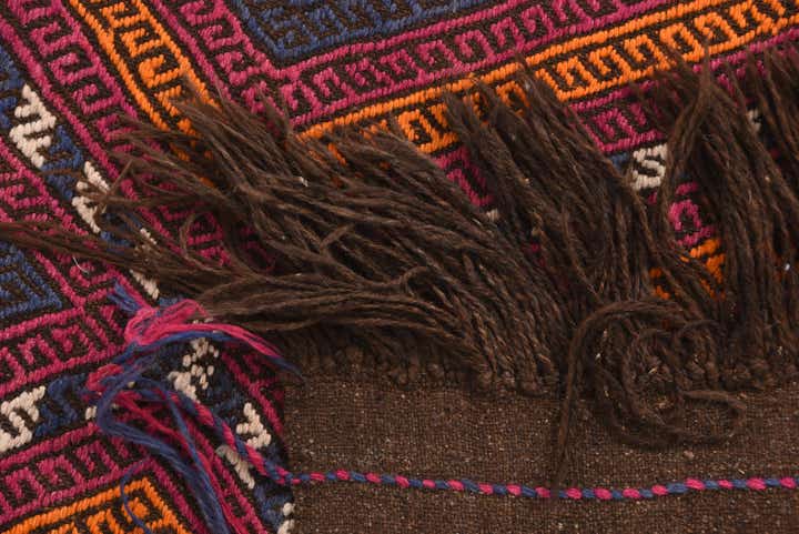 2' 3 x 7' 8 Hand Knotted Kilim Fars Persian Wool Runner Rug