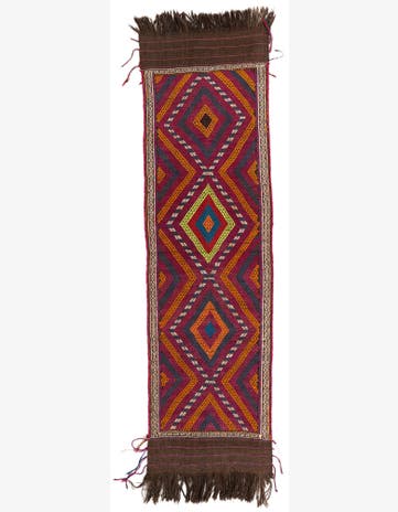 2' 3 x 7' 8 Hand Knotted Kilim Fars Persian Wool Runner Rug