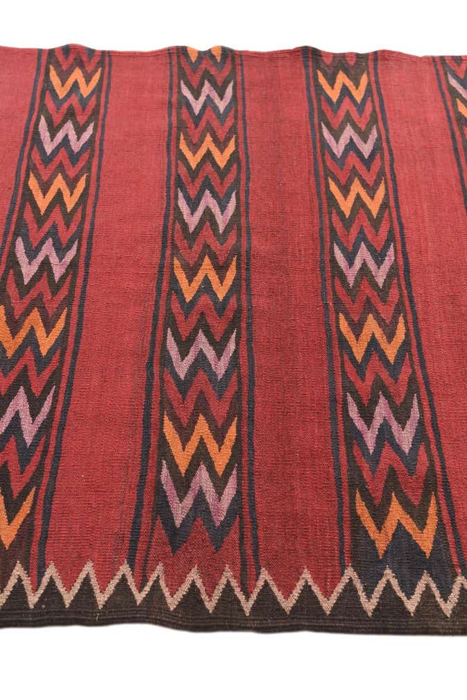 4' x 15' Hand Woven Kilim Fars Wool Runner Rug