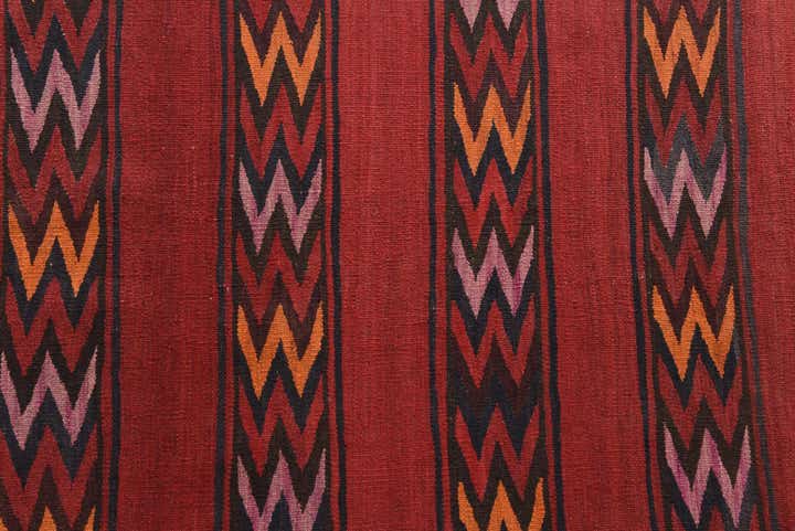 4' x 15' Hand Woven Kilim Fars Wool Runner Rug
