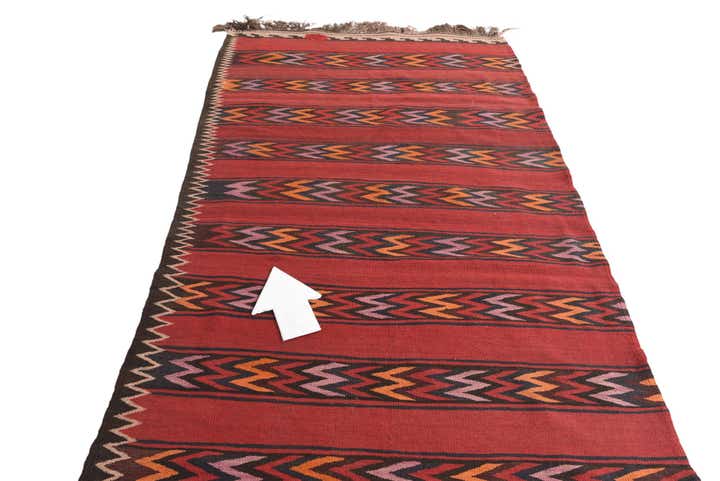 4' x 15' Hand Woven Kilim Fars Wool Runner Rug
