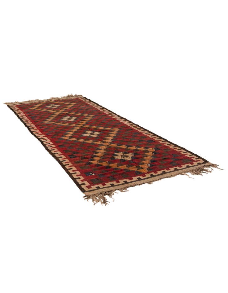 Detail image of 4' x 10' 3  Hand Woven Kilim Fars Wool Runner Rug