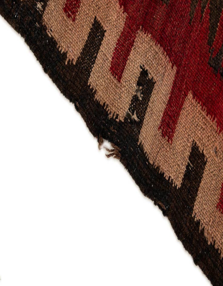 Detail image of 4' x 10' 3  Hand Woven Kilim Fars Wool Runner Rug