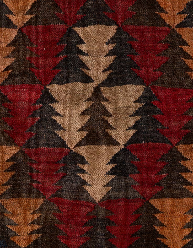 Detail image of 4' x 10' 3  Hand Woven Kilim Fars Wool Runner Rug