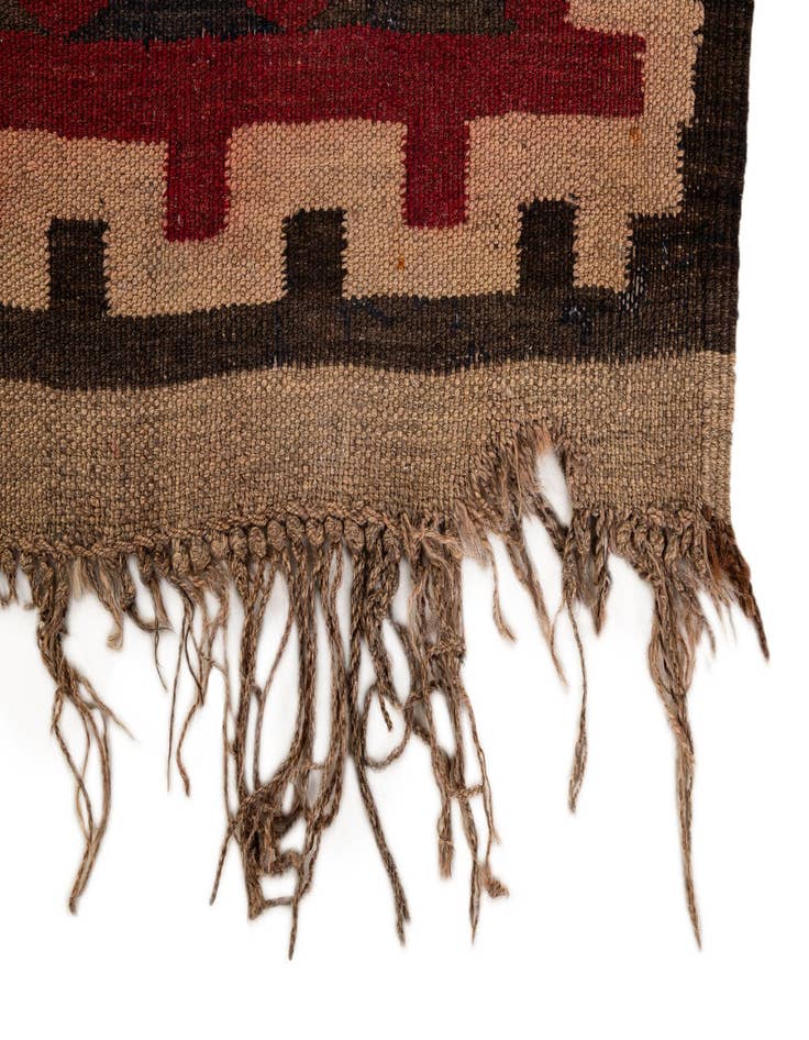 Detail image of 4' x 10' 3  Hand Woven Kilim Fars Wool Runner Rug