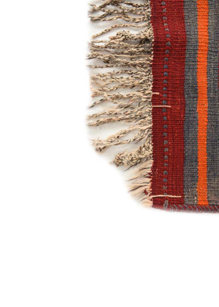 4' 4 x 11' 6 Hand Woven Kilim Fars Wool Runner Rug