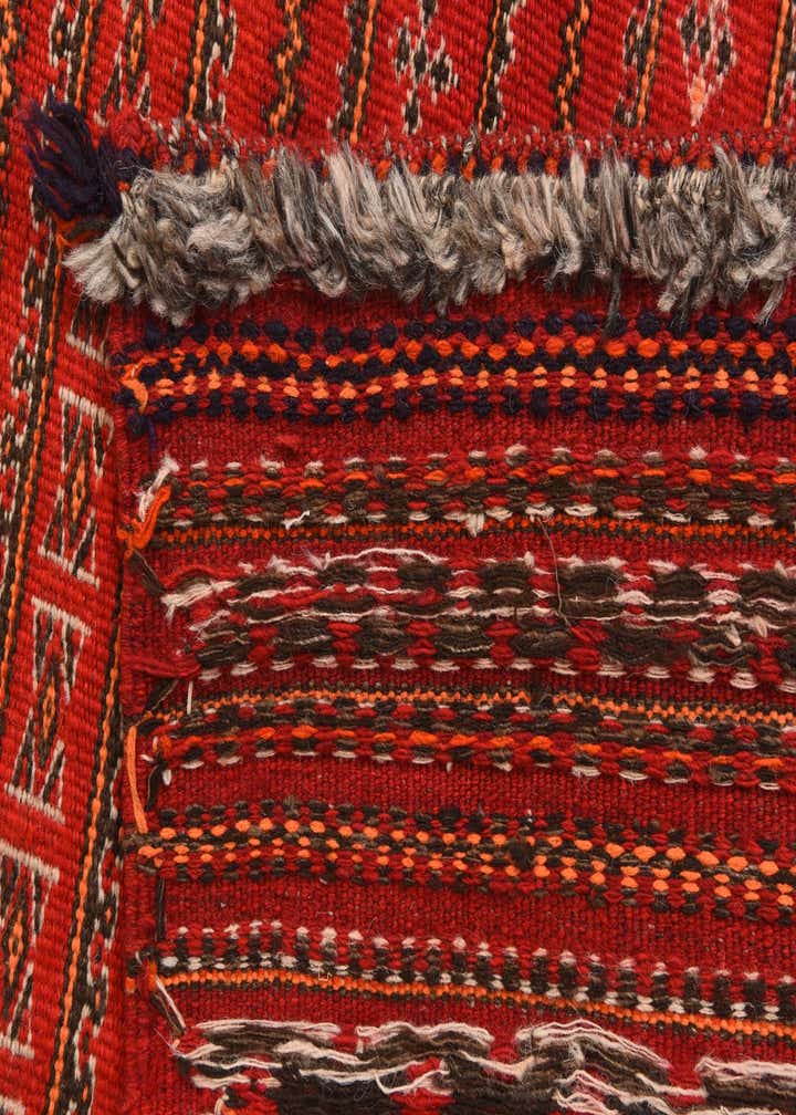 3' 3 x 8' 5 Hand Woven Kilim Fars Wool Runner Rug