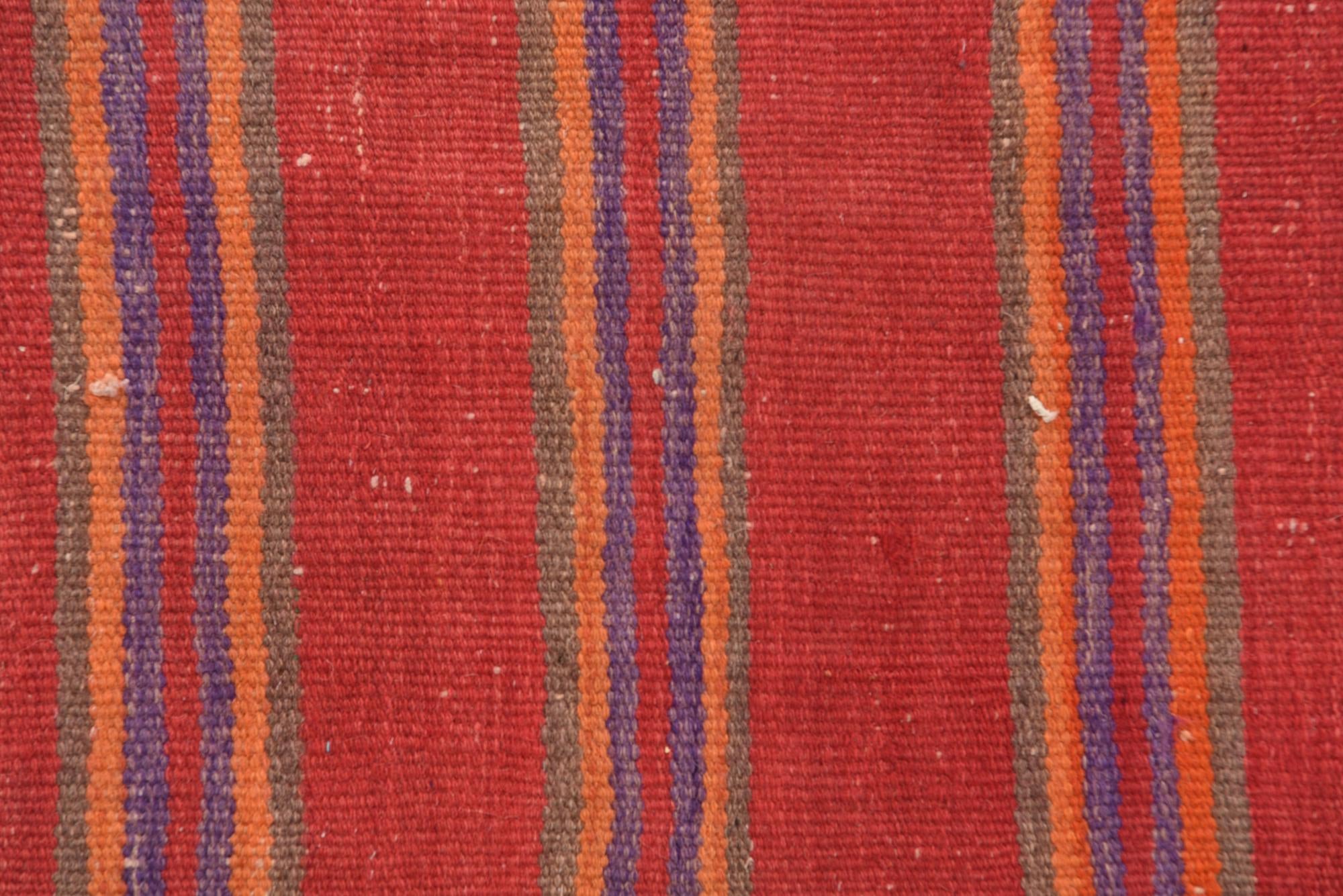 3' 10 x 10' 8 Hand Woven Kilim Fars Wool Runner Rug